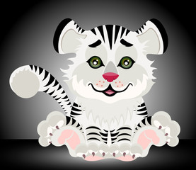 Lovely tiger toddler