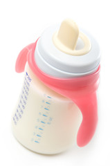 Baby bottle with milk