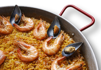 Auténtica paella valenciana de marisco