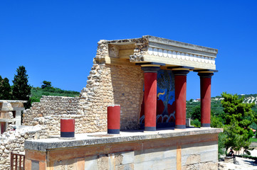 Archaeological site of Knossos. Minoan Palace. Crete.