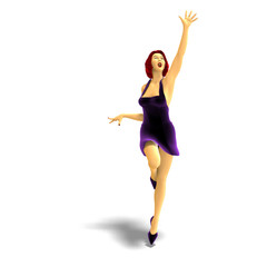 Obraz premium attractive cartoon female