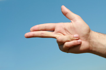 gun from the fingers