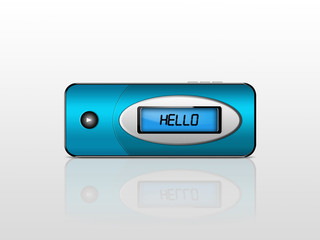 blue mp3 player