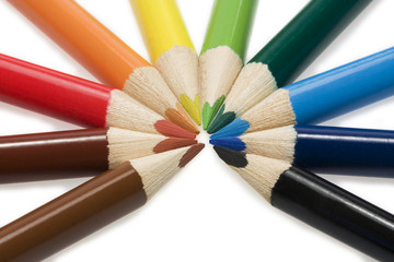 Naklejka premium Colored pencils