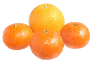 orange and tangerines