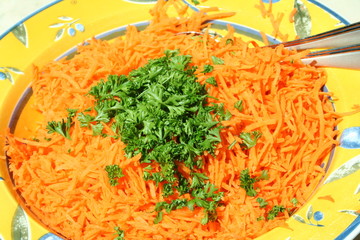 carotte, persil, salade