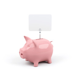 Piggy bank. 3d image.