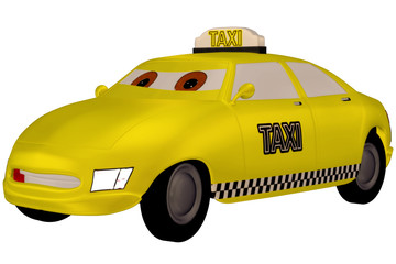 Obraz na płótnie Canvas Toon Taxi