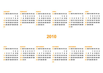 Orange calendar