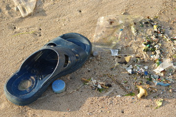 Abandoned Slipper by the Beach