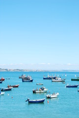 Fototapeta na wymiar Boat port w Cascais, Portugalia