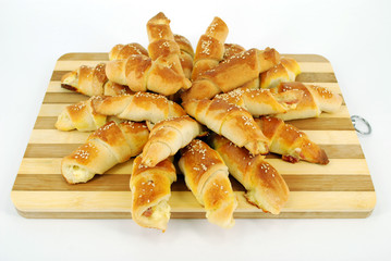 croissant with sesame