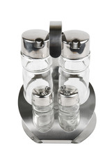 pepper, salt and sauce pots