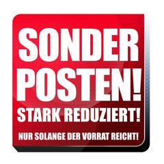 Sonderposten! Button
