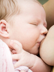 Baby breastfeeding