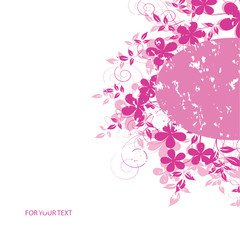 abstract floral background with place for your text