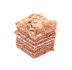 chocolate cake isolated