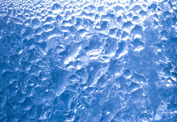 water drops on glass