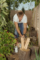 Fire wood for a barbecue