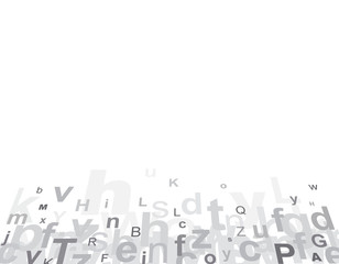 Alphabet letters collage