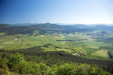 green valley next to pamplona