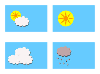 Different weathers symbols