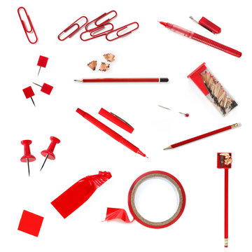 Red Office Supplies