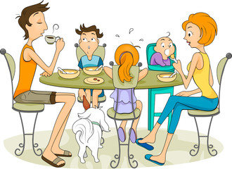 Family Eating