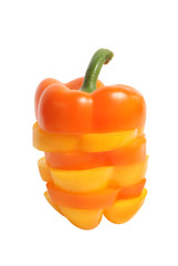Fototapeta na wymiar sweet pepper on white background