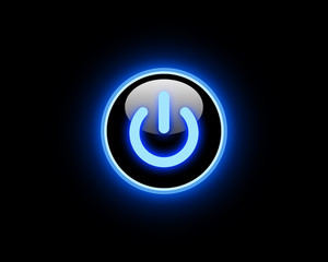 Blue Power button