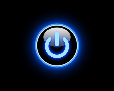 Blue Power button