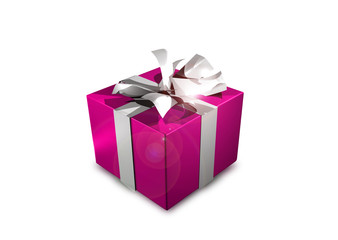 3D gift with light effects