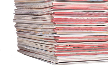 Piles of Color Magazines