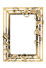 Empty Golden Decorative Frame