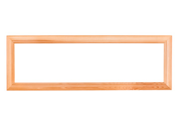 Long Empty Wooden Frame