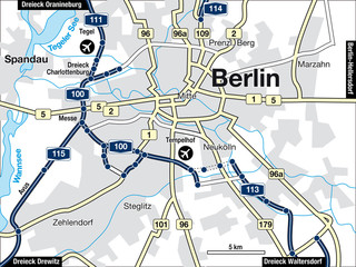 Stadtplan Berlin, Deutschland