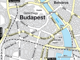 Budapest Stadtplan