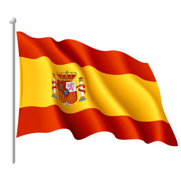 Flag of Spain. Vector.