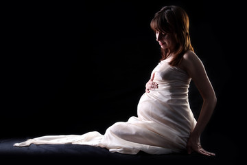Fototapeta premium expectant mother 40 weeks