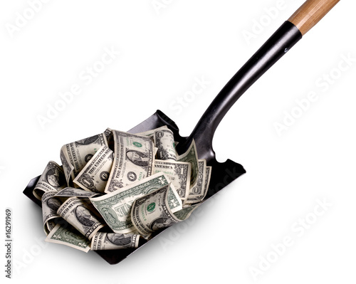 Image result for shoveling money