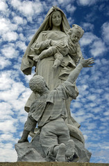 Obraz premium Statue notre Dame des naufragés