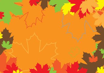 Obraz premium Maple leaves background