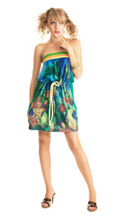 Young beautiful girl studio portrait