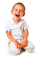 happy little boy