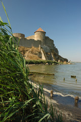 Old fortress on the river bank in Belgorod-Dnestrovsky,Ukraine