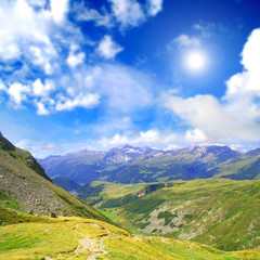 Mountain relaxing landscape