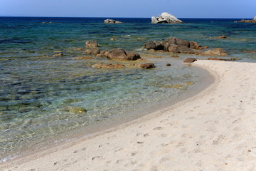 Soft and pink sand