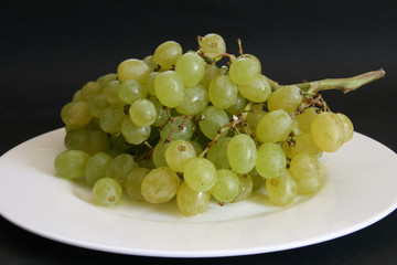 Weintrauben am Teller