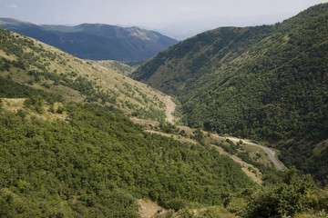 Route in valley