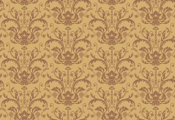 Seamless Damask Wallpaper